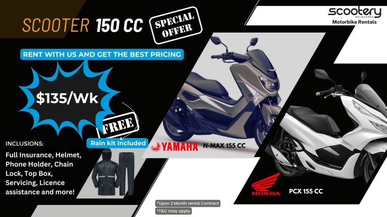 150 CC scootery promotion winter fall